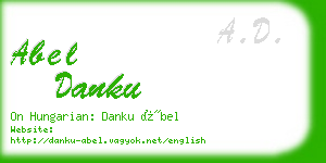 abel danku business card